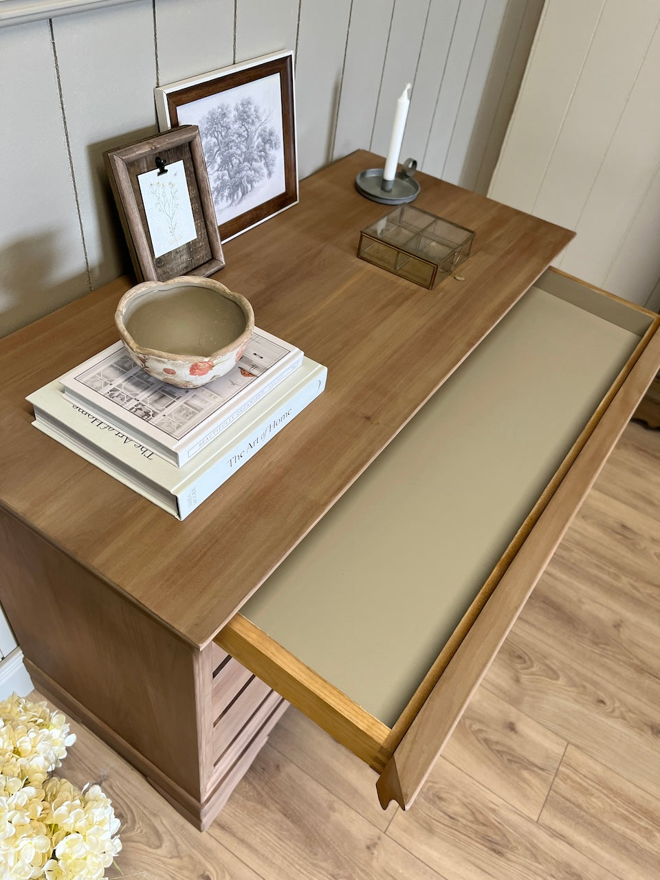 Commode merisier massif 4 tiroirs
