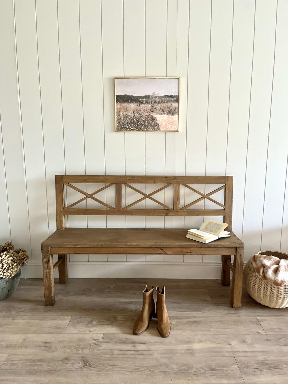 Banc rustique en pin