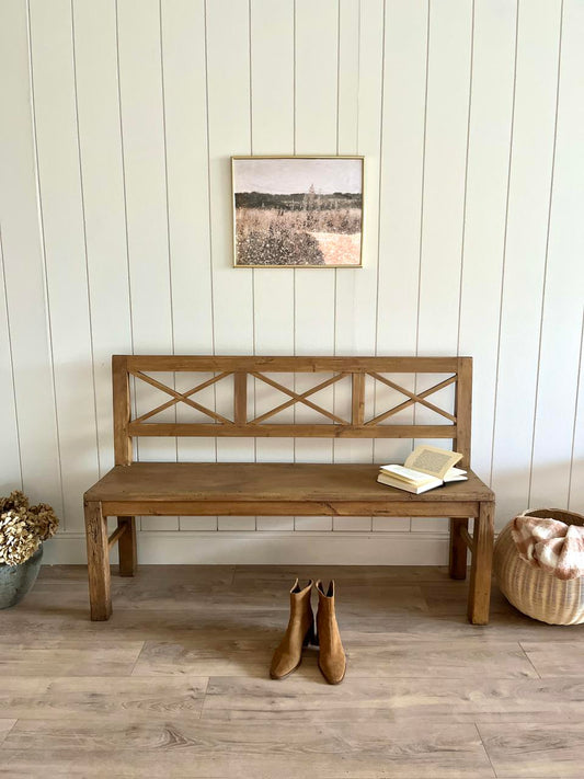 Banc rustique en pin
