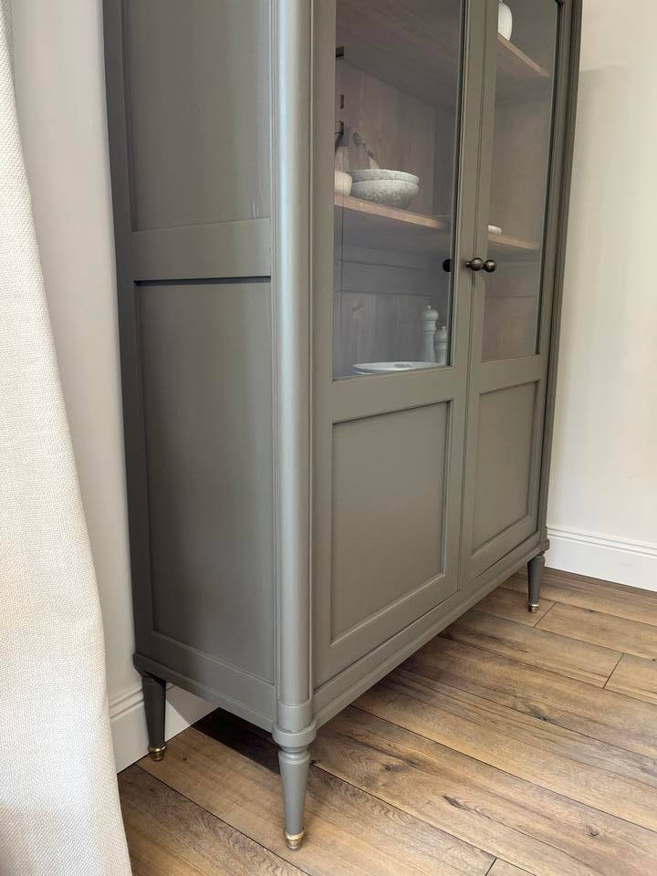 Vitrine 2 portes style Louis XVI