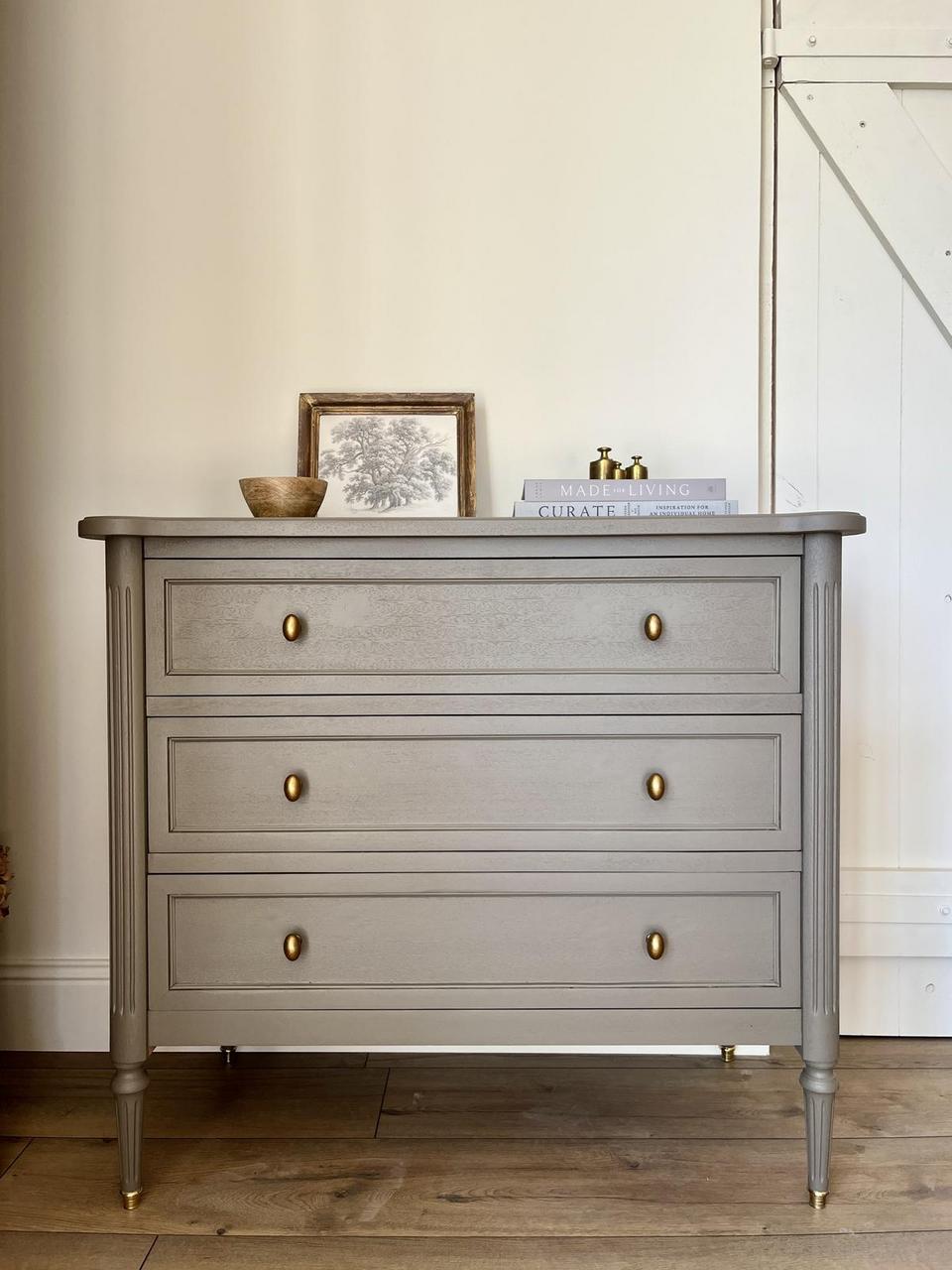 Commode 3 tiroirs - kaki