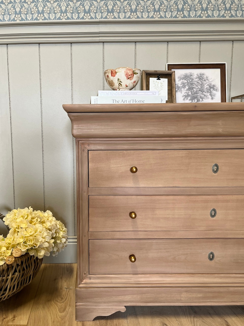 Commode merisier massif 4 tiroirs