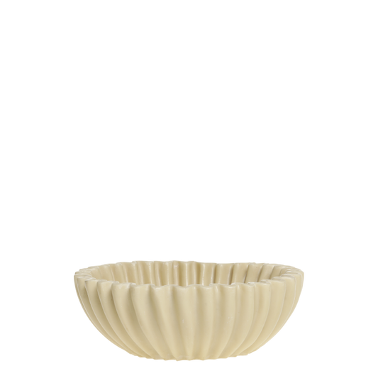 Bol décoratif coquillage - café au lait