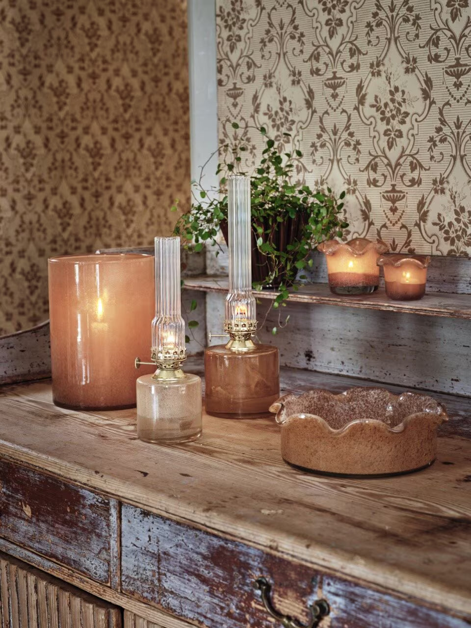 Coupe décorative Milla - Brun clair