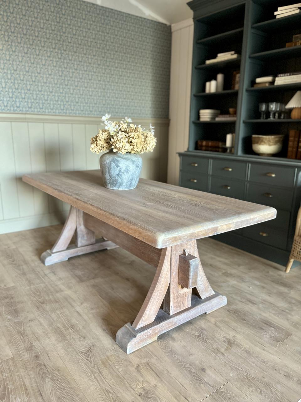 Table de ferme en chêne massif 6/8 personnes