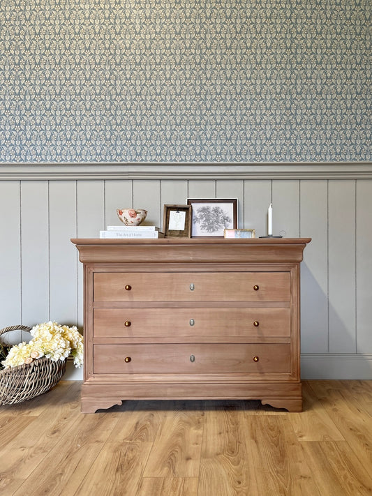 Commode merisier massif 4 tiroirs