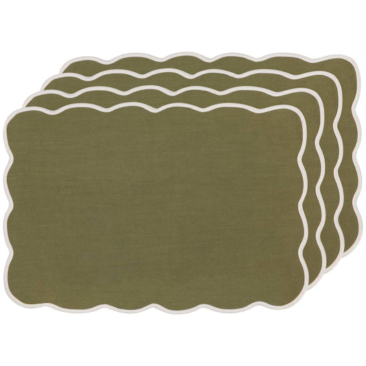Set de 4 sets de table Olive Branch Florence