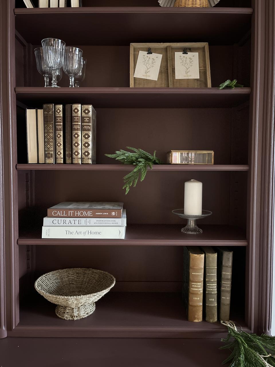 Paire de bibliothèques en bois double corps