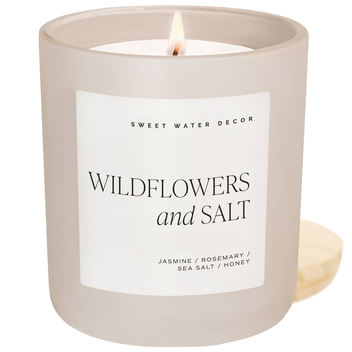 Bougie de soja Wildflowers and Salt, pot mat - 70h