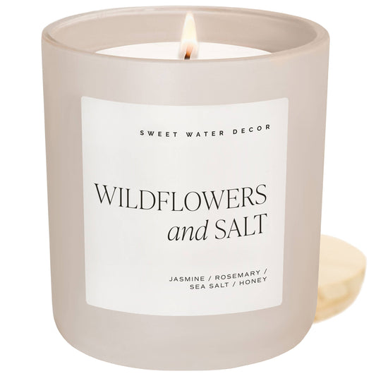 Bougie de soja Wildflowers and Salt, pot mat - 70h
