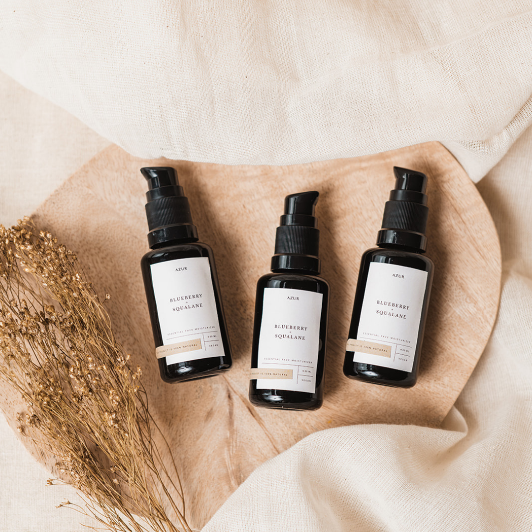 Huile pour le visage SQUALANE + MYRTILLE | 100 % naturelle