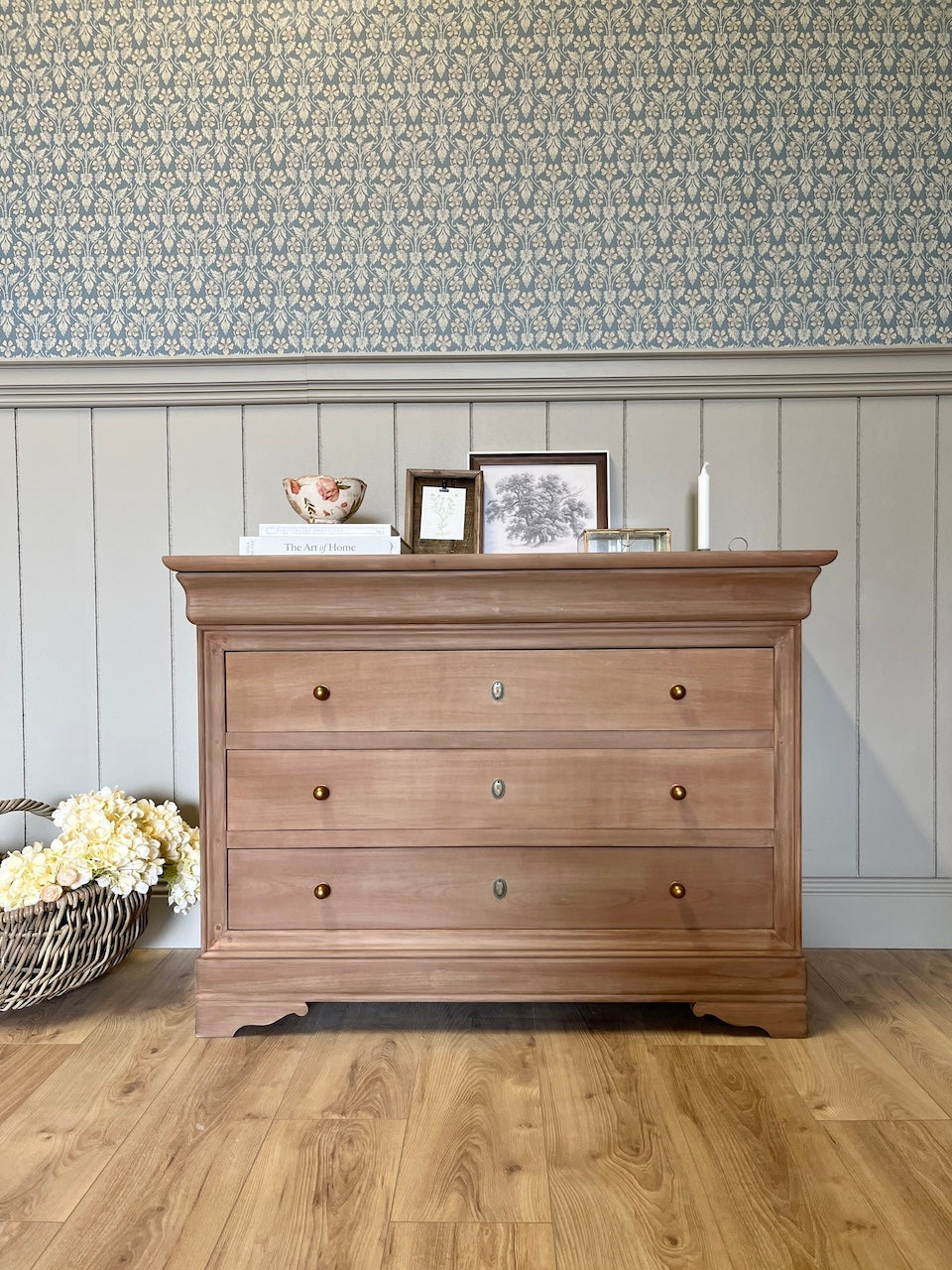 Commode merisier massif 4 tiroirs