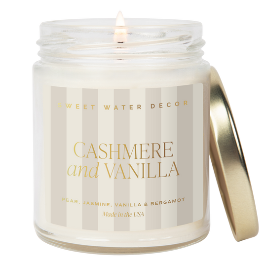 Bougie de soja en verre Cashmere and Vanilla - 40h