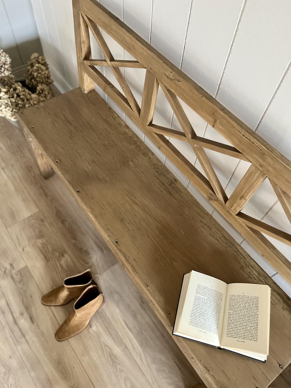 Banc rustique en pin