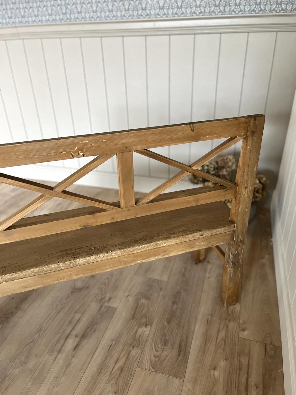 Banc rustique en pin