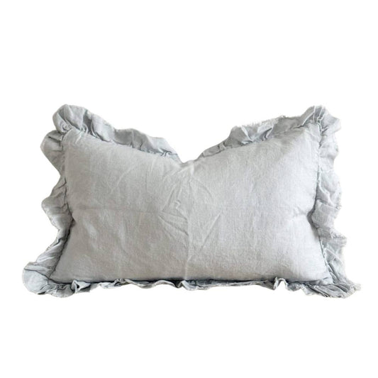 Housse de coussin à volants Dusty Blue 50x30