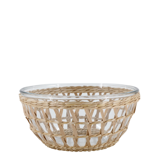Saladier avec panier en osier