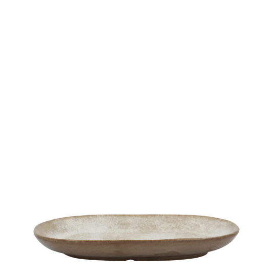 Petit plat en porcelaine Valence - Camel