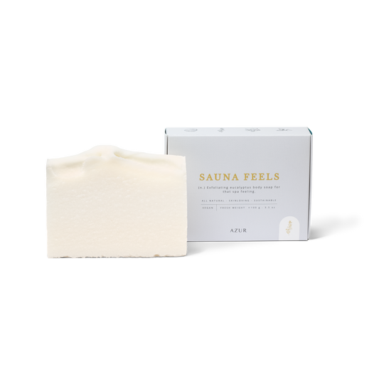 SAUNA FEELS | barre exfoliante pour le corps | savon au sel naturel