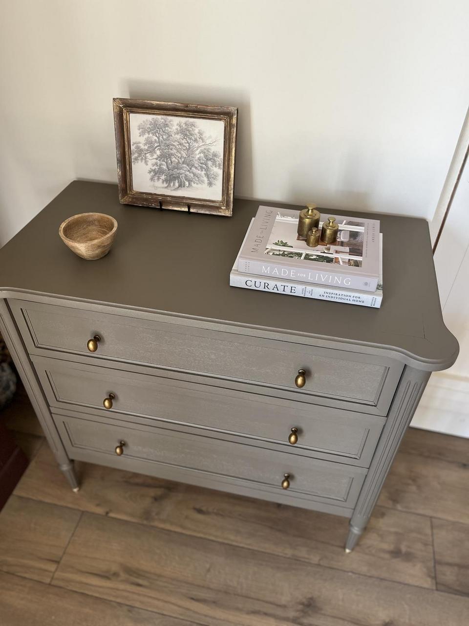 Commode 3 tiroirs - kaki