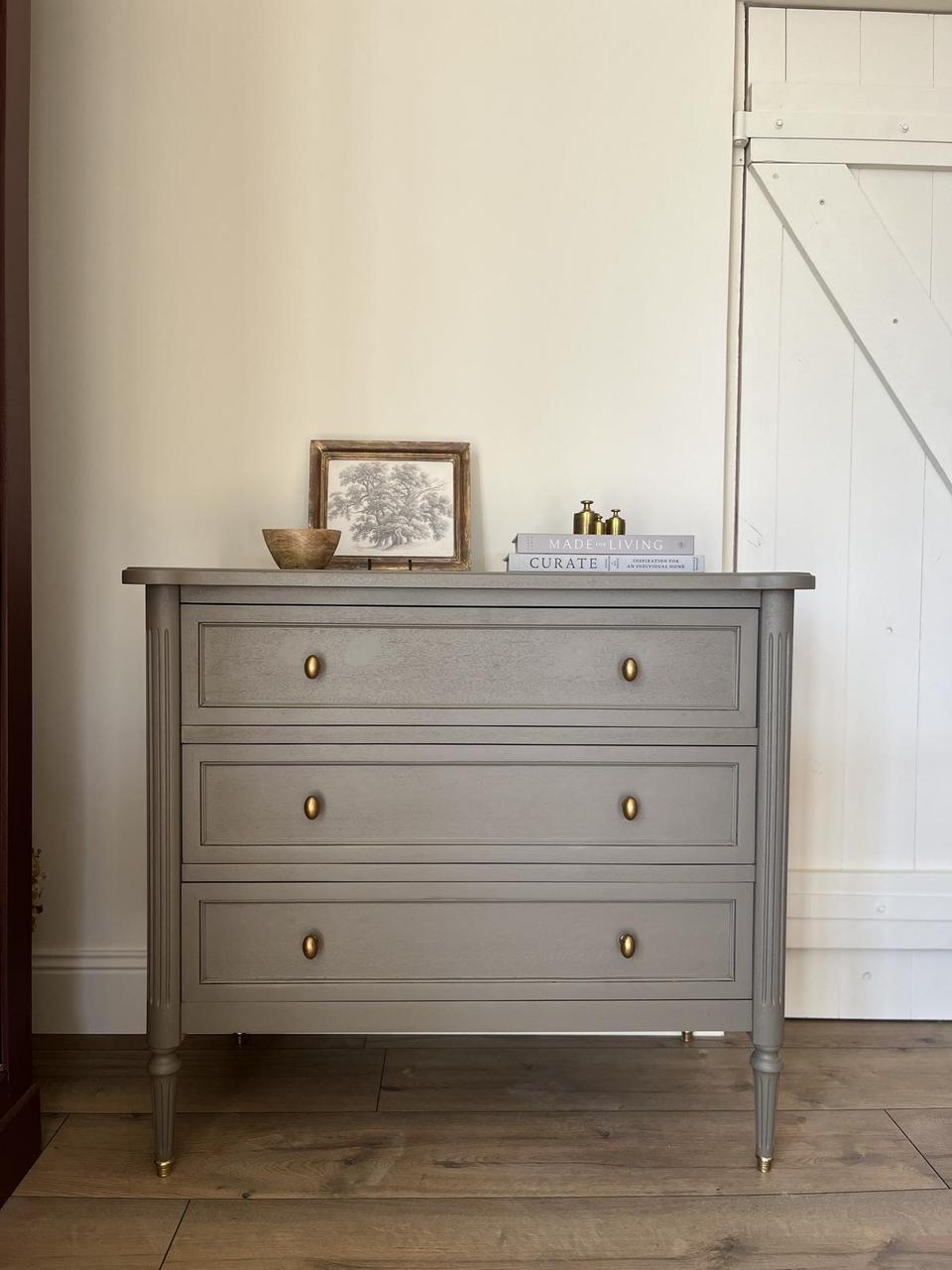 Commode 3 tiroirs - kaki