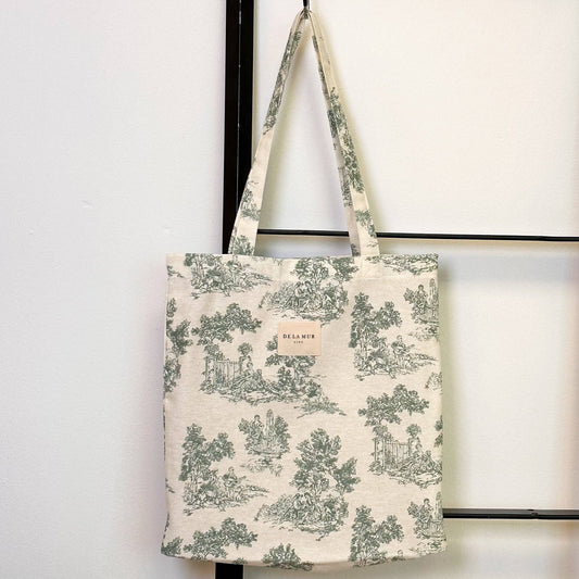 Tote bag toile de jouy