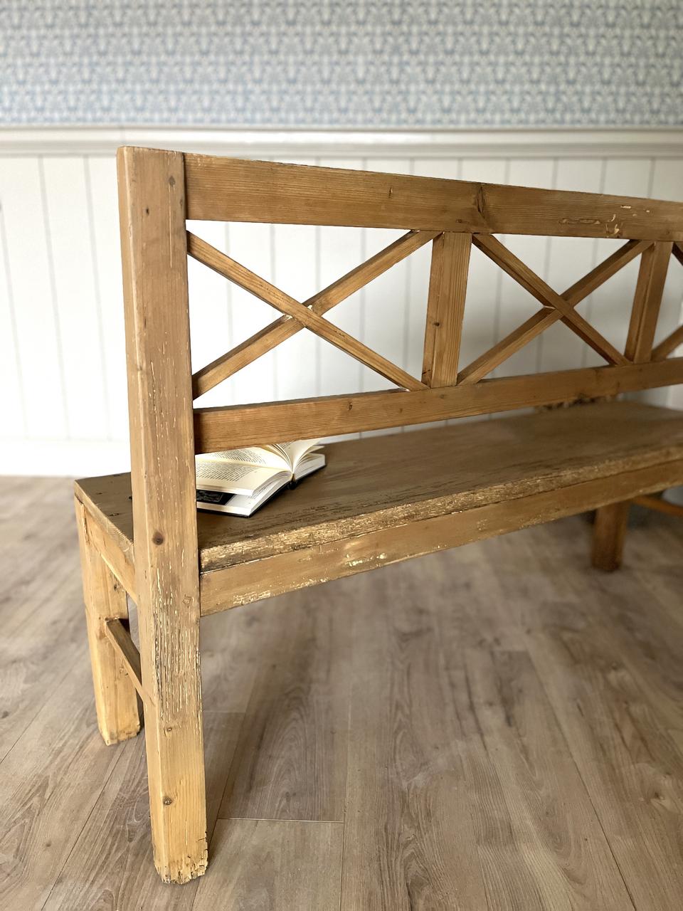 Banc rustique en pin