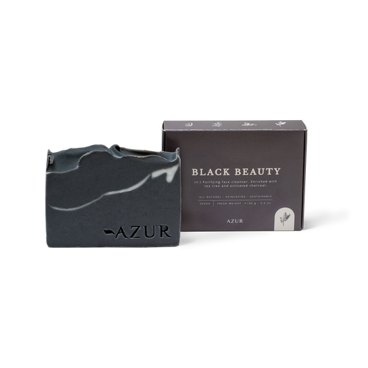 BLACK BEAUTY | barre nettoyante naturelle pour le visage | purifiante
