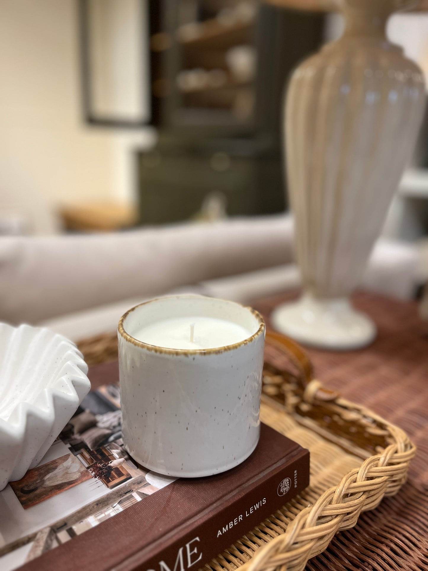 Bougie en céramique 70h - Fleur de coton