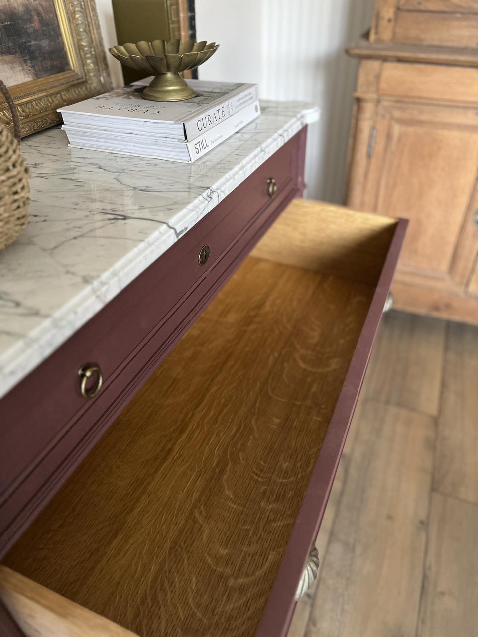 Commode 3 tiroirs style Louis XVI