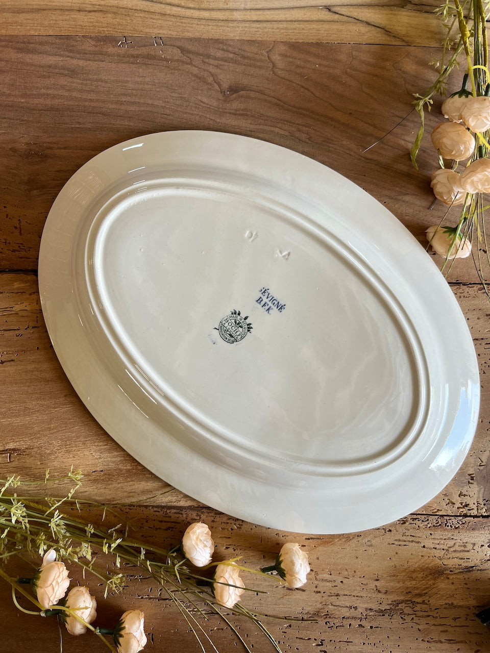 Plat oval terre de fer Sévigné - BFK