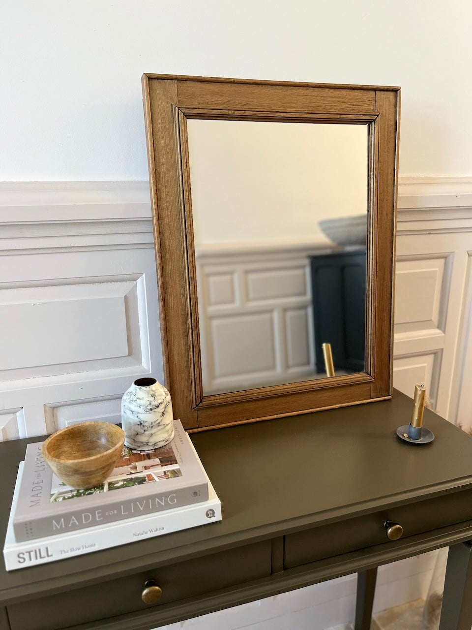 Miroir rectangulaire doré