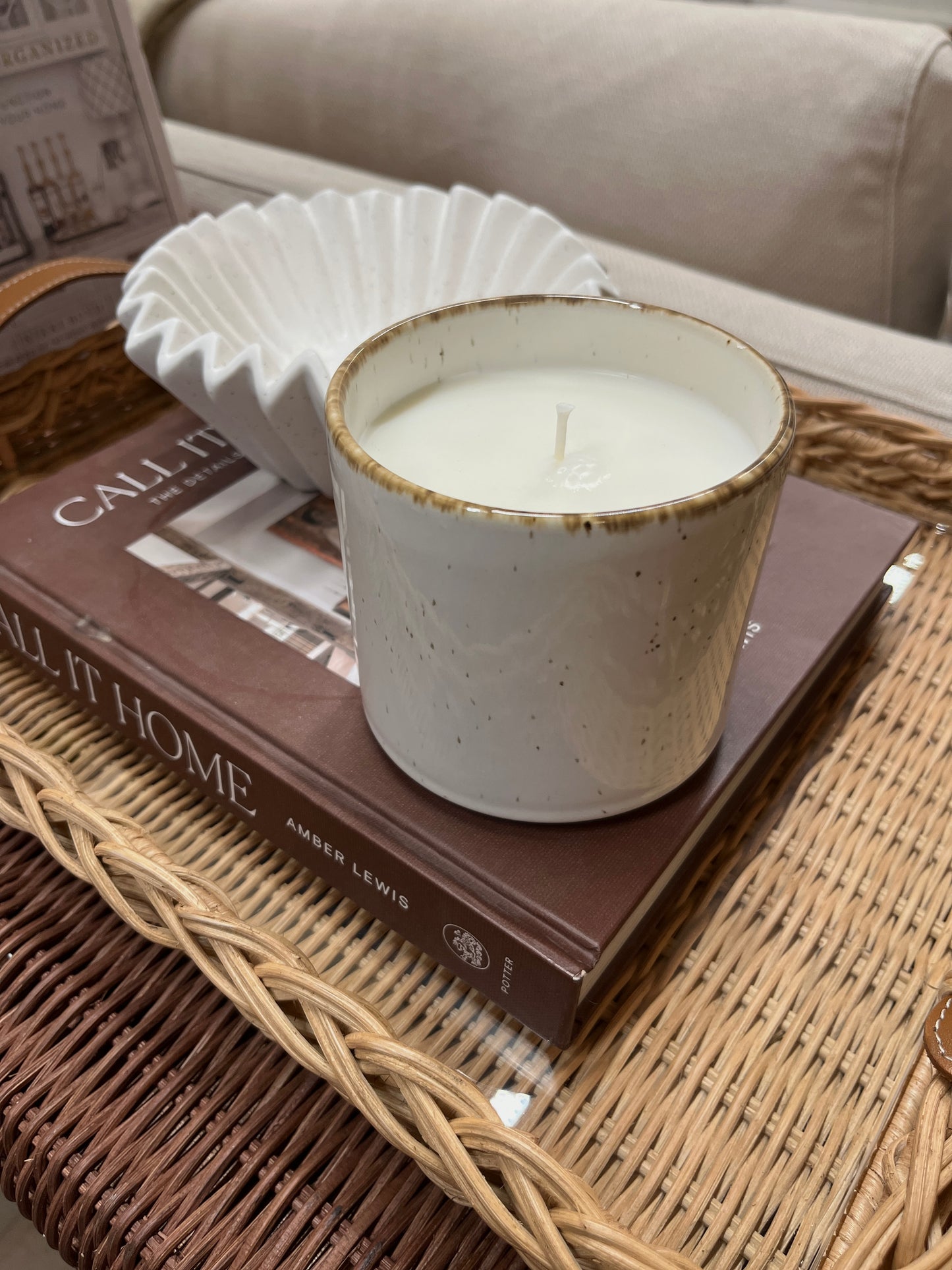 Bougie en céramique 70h - Fleur de coton