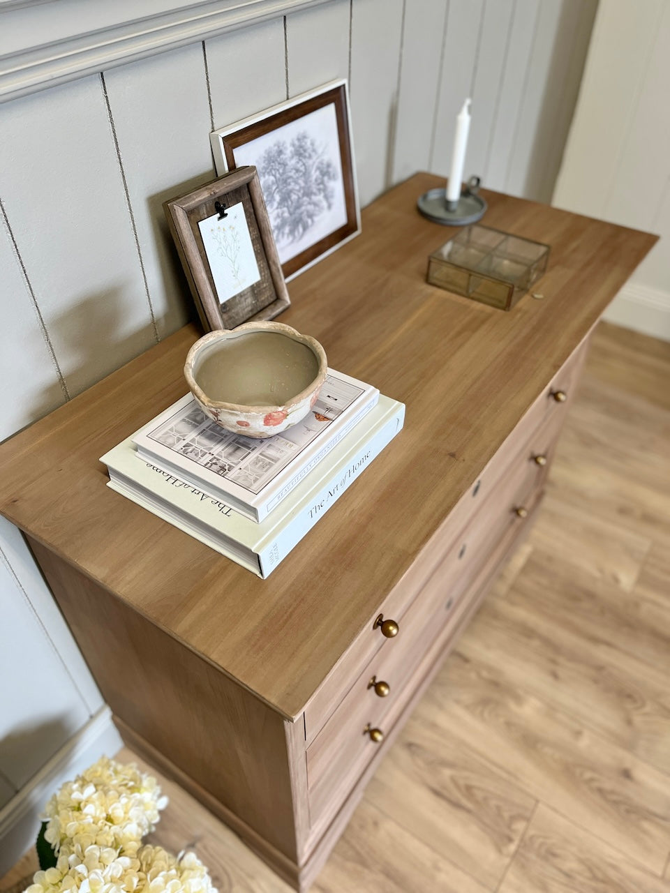 Commode merisier massif 4 tiroirs