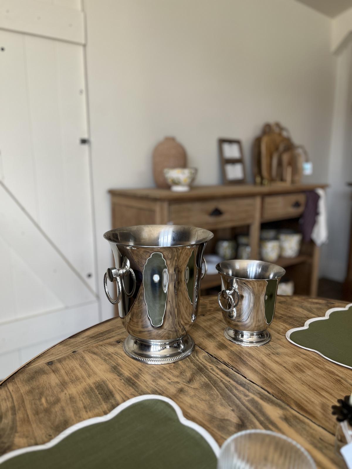 Seau à champagne et seau à glaçons - vintage