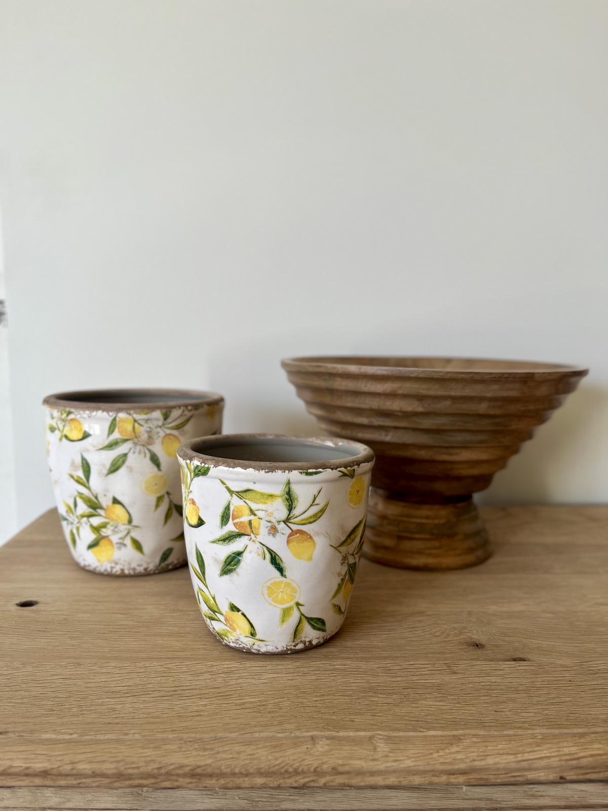 Cache pot citrons