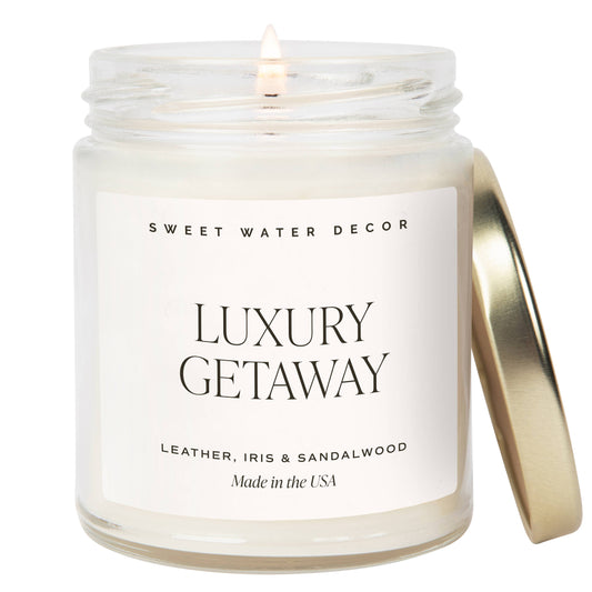 Bougie de soja en verre Luxury Getaway - 40h