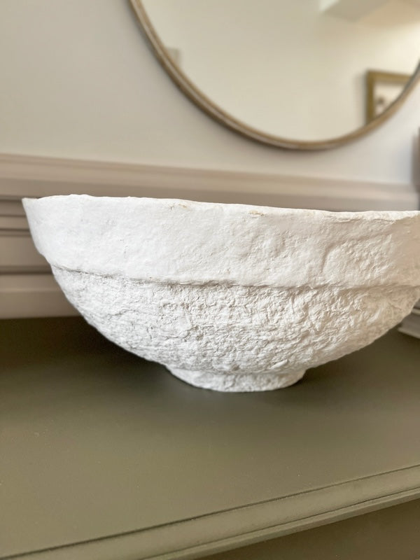 Bol décoratif en papier mâché
