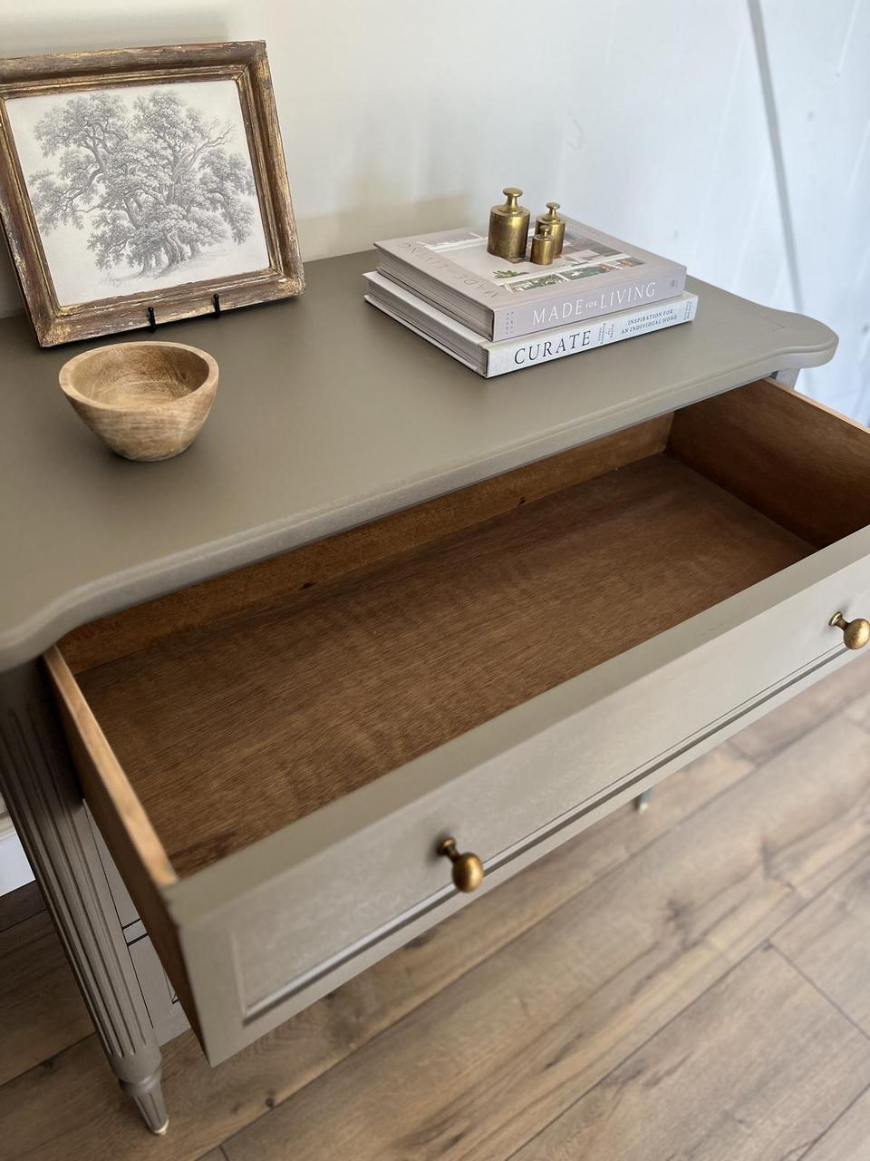 Commode 3 tiroirs - kaki