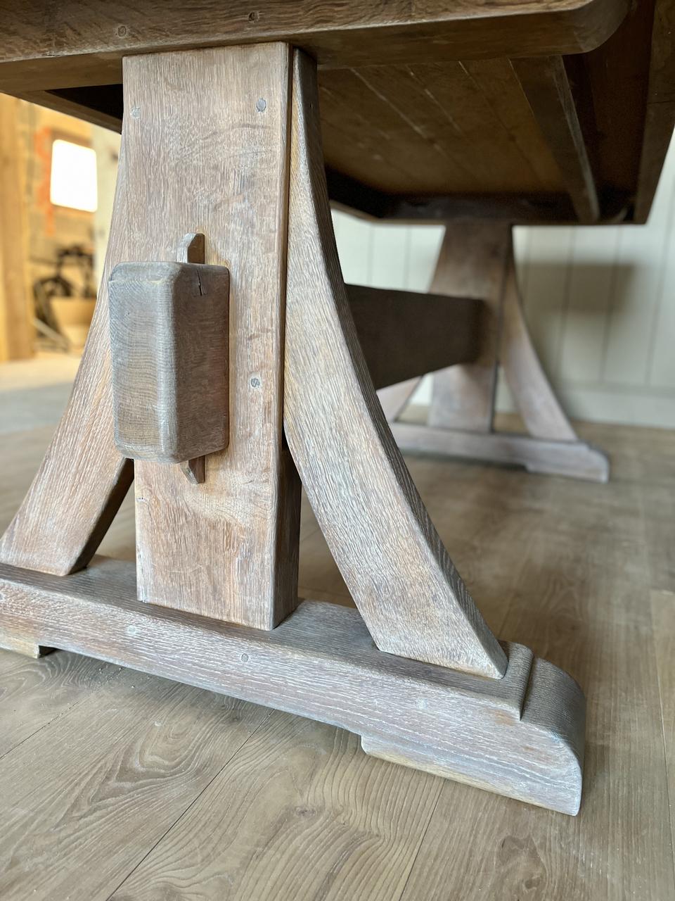 Table de ferme en chêne massif 6/8 personnes