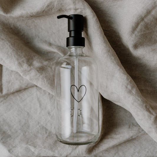 Distributeur de savon - verre transparent - Adèle & Brume