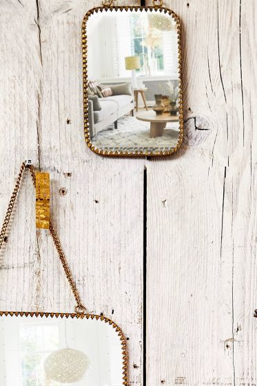 Miroir rectangulaire doré - Adèle & Brume