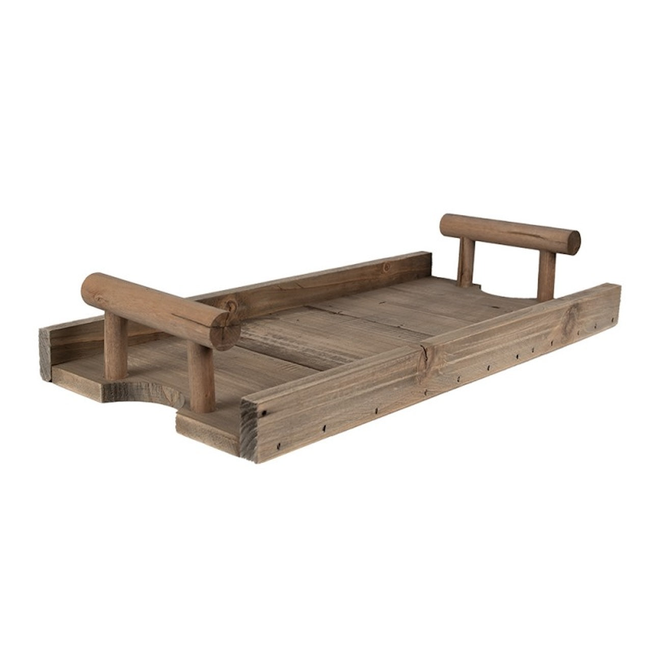 Plateau en bois rustique