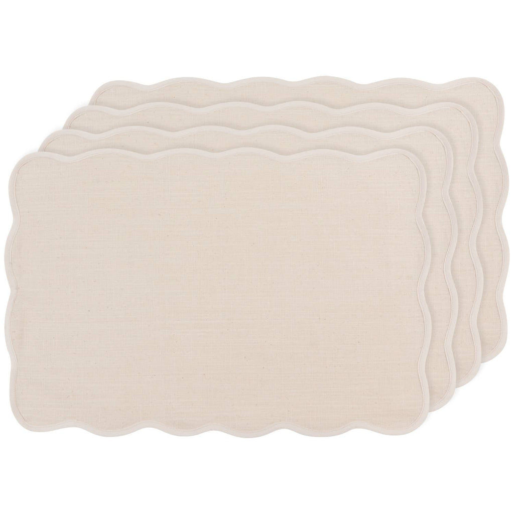 Set de 4 sets de table Natural Florence