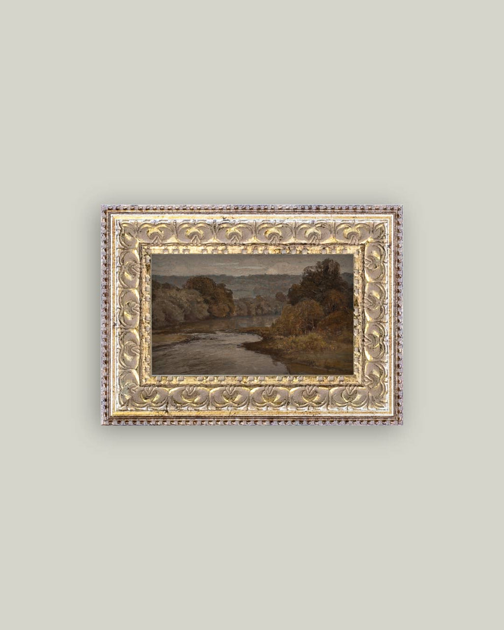 Impression sur toile encadrée Rivière d'automne