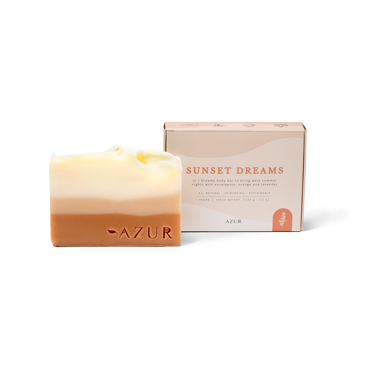SUNSET DREAMS | barre relaxante pour le corps | savon naturel