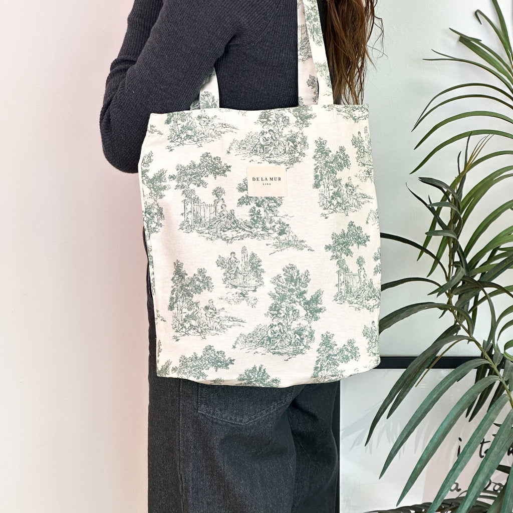 Tote bag toile de jouy