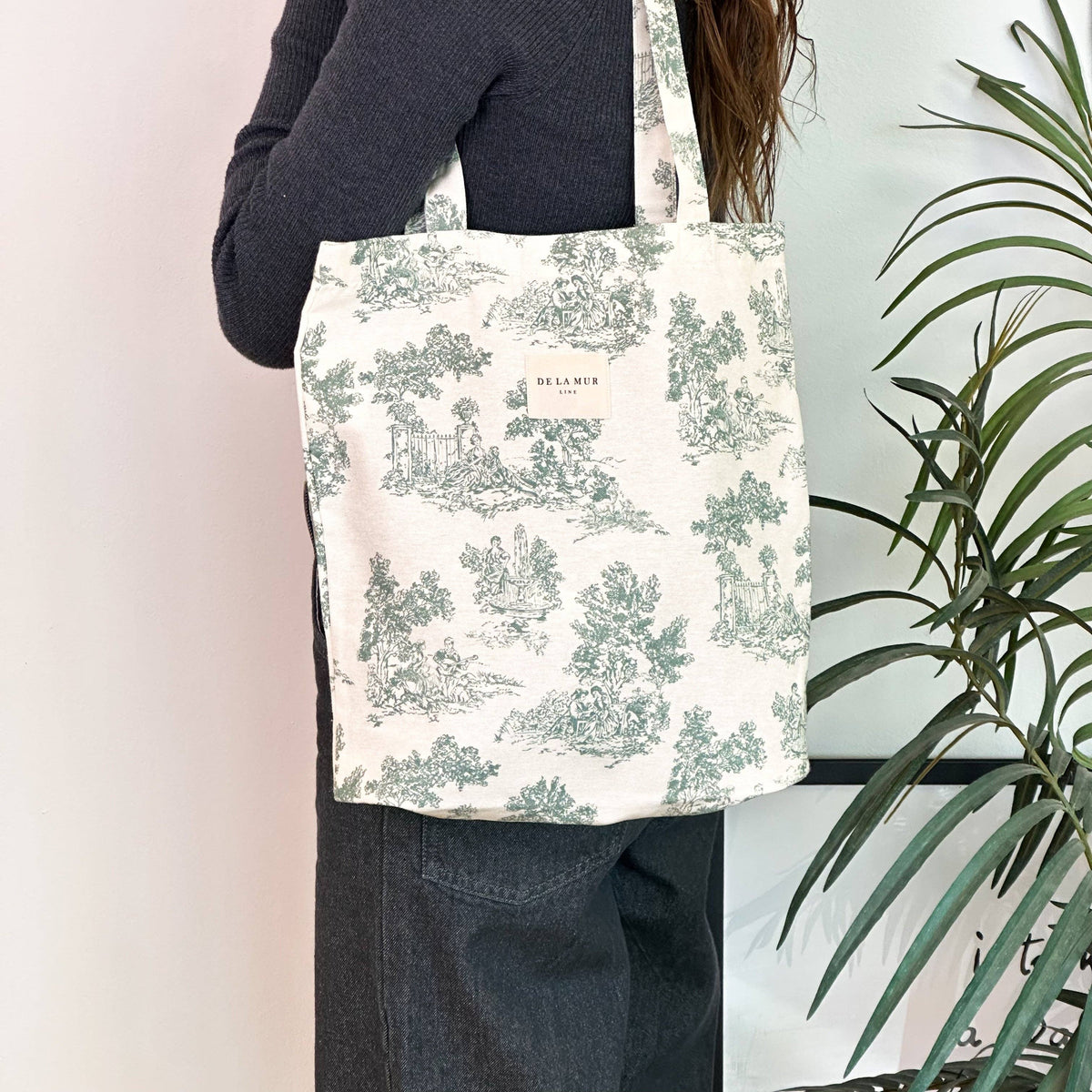 Tote bag toile de jouy