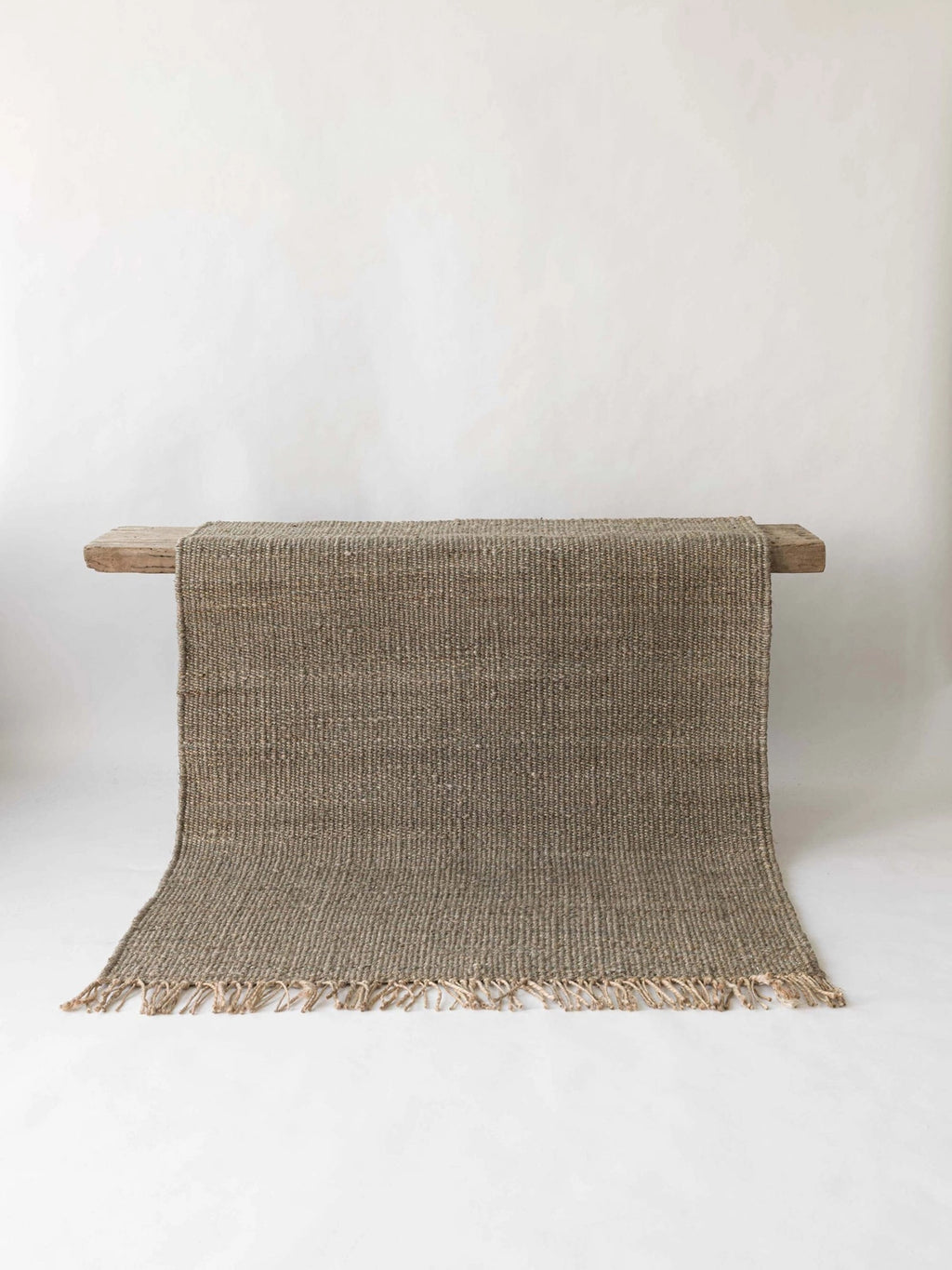 Tapis en chanvre avec franges - Nature