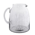 Pichet en verre gravé Floral
